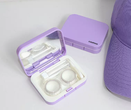 Hot Selling Contact Lens Case Color Contact Lens Case (Specification: Purple)