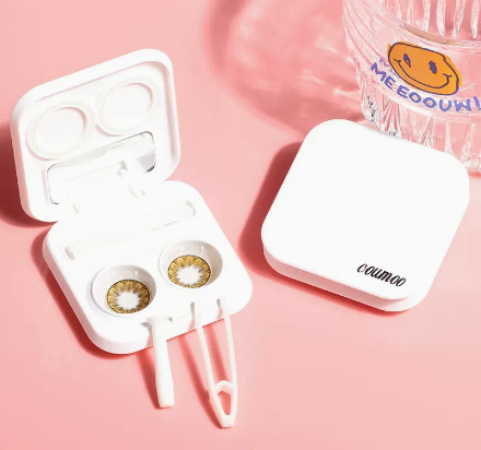 Hot Selling No-Twist Contact Lens Case Care Contact Lens Case (Specification: [White Letters])