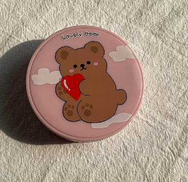 Popular transparent contact lens case, myopia glasses and contact lens case (specification: love)
