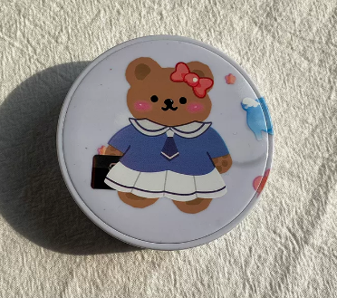 Popular transparent contact lens case, myopia glasses and contact lens case (Specification: Little Bear)