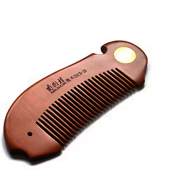 Popular Xiaoyu natural peach wood comb 13 cm (simple decoration)