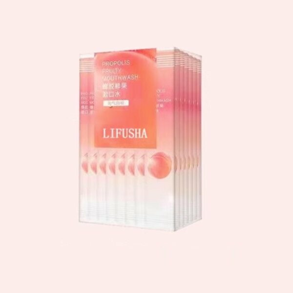 The popular disposable mouthwash that sterilizes, removes bad breath and tartar, comes in a portable package with long-lasting fragrance (Yuanqi White Peach Mouthwash 20 pieces)