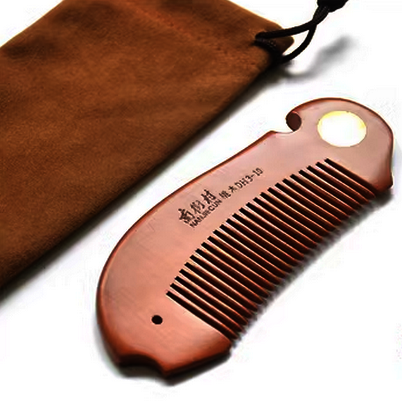 Popular Xiaoyu natural peach wood comb 13 cm (packaged in cloth bag)