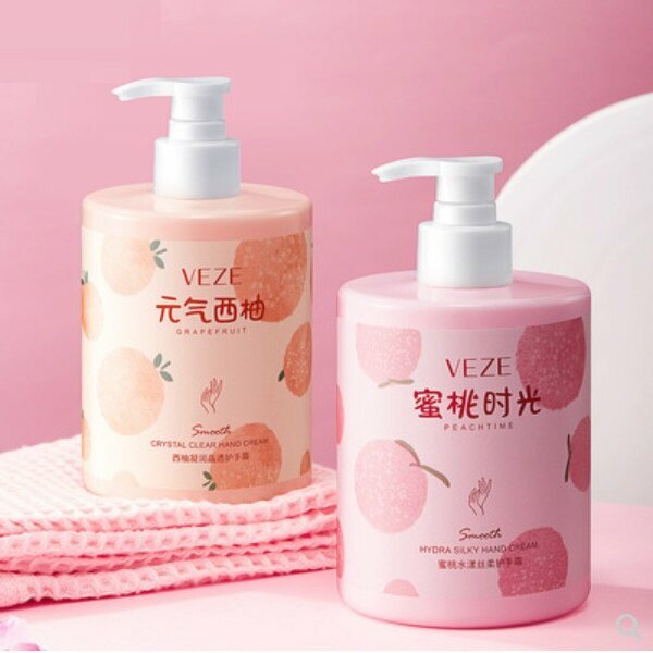 The most popular autumn and winter hand cream is moisturizing, long-lasting and hydrating, anti-chapped, whitening, whitening, large-capacity, non-greasy and universal for women (fresh-scented grapefruit + white peach Qinxue)