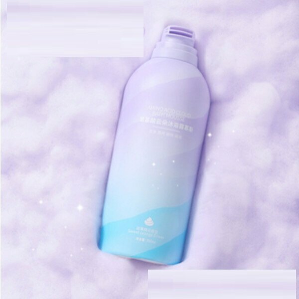 Popular cloud mousse shower gel with long-lasting fragrance for women, body whitening, children's milk, deep cleansing, refreshing, oil control and moisturizing (sweet fruit orange blossom)