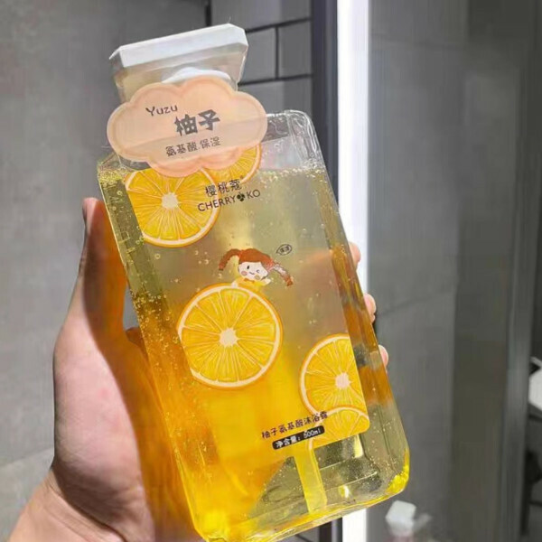 Popular peach shower gel, long-lasting fragrance, moisturizing, moisturizing, autumn and winter, girls, adult shower gel, milk body lotion (grapefruit shower gel)