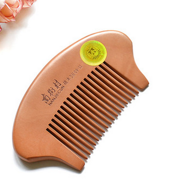 Popular small wooden comb mini portable comb (PVC packaging) about 9.5 cm