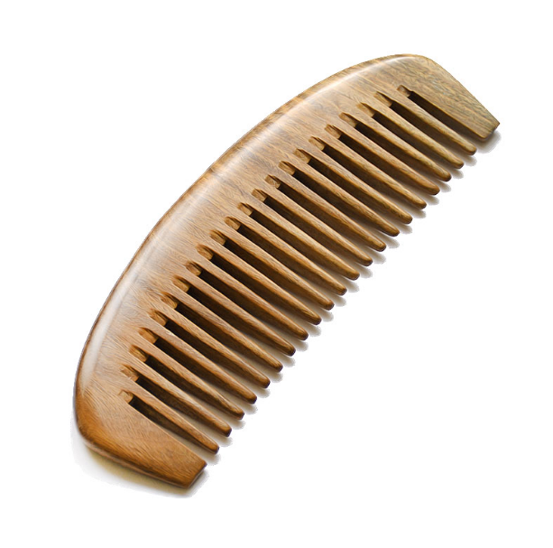 Hot style wooden large-tooth comb anti-static (simple package) about 15.5 cm