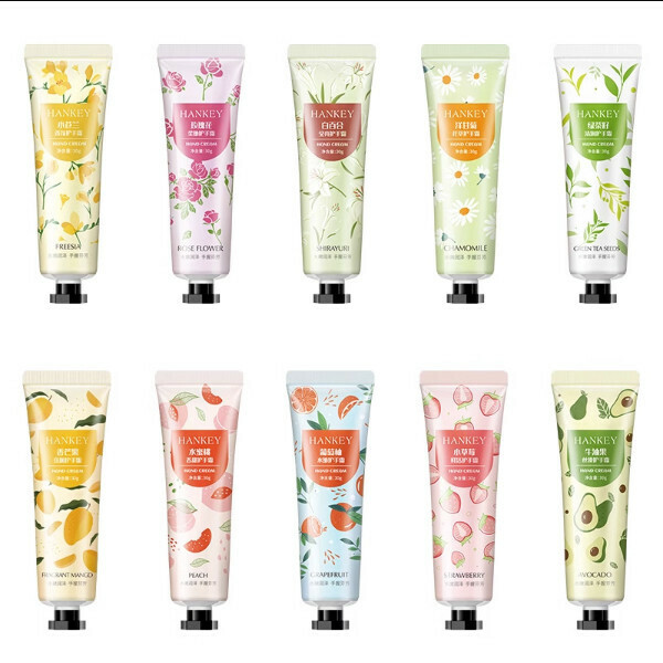 The most popular 10 pieces of fresh fruit autumn and winter hand cream gift box, hydrating, moisturizing, anti-drying and repairing, refreshing small portable package (Huayang Fresh Fruit Hand Cream 1 box)