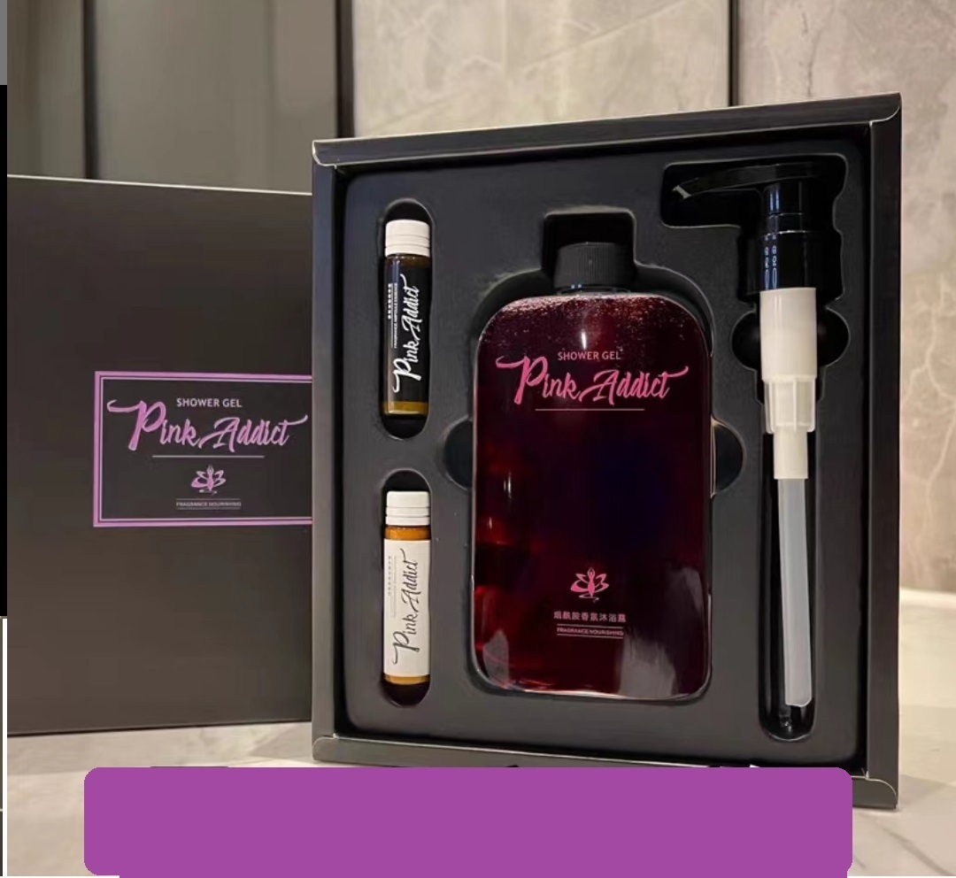 The popular nicotinamide perfume shower gel has a long-lasting fragrance, gently cleanses, removes mites, removes acne, improves dullness, roughness and no tightness (1 bottle of black opium)