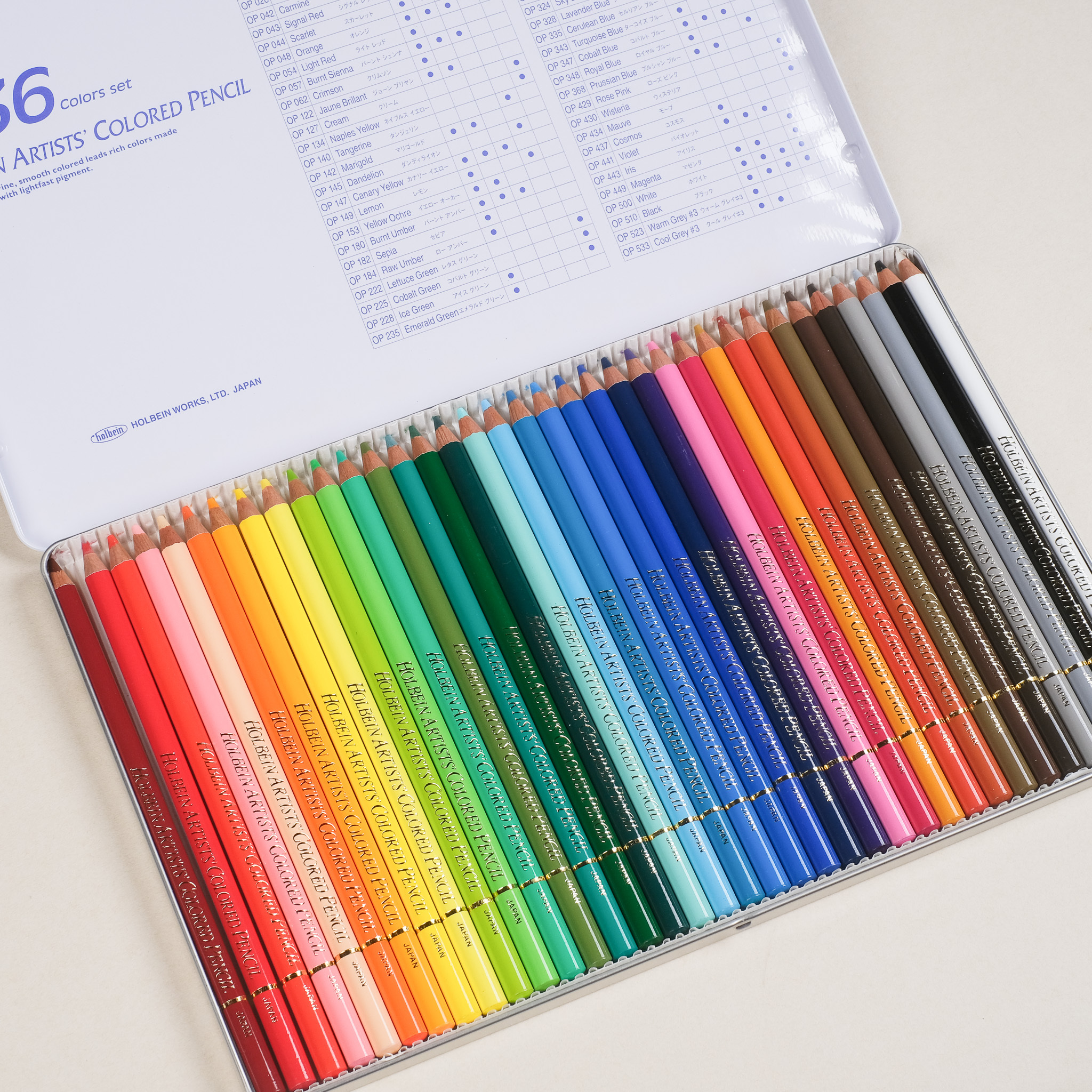 Holbein 好賓 專家級油性色鉛筆 / JAPAN