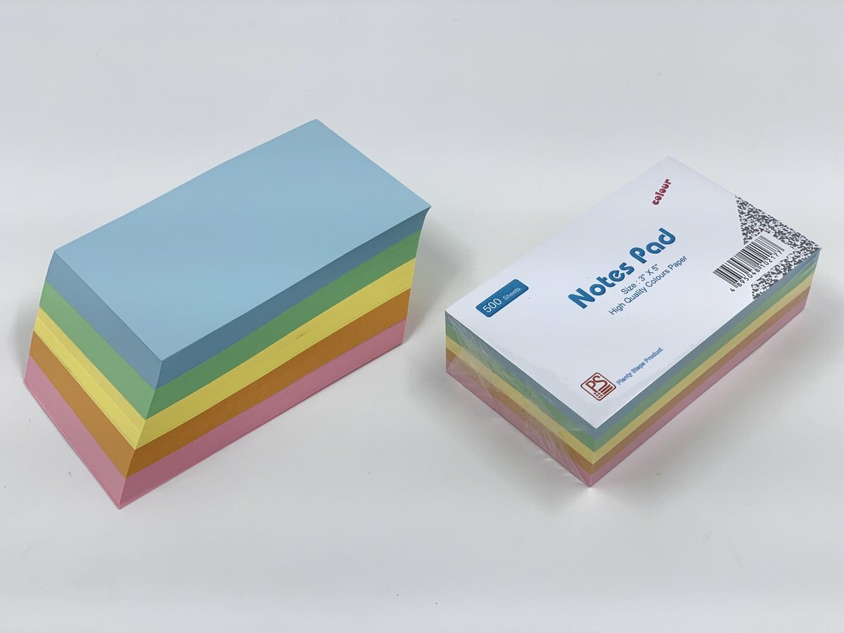 3" x 5" 多色便條紙 - 1包