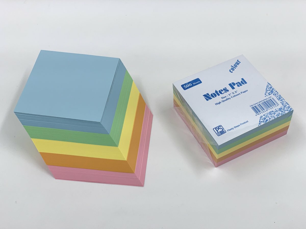 3" x 3" 多色便條紙 - 1包