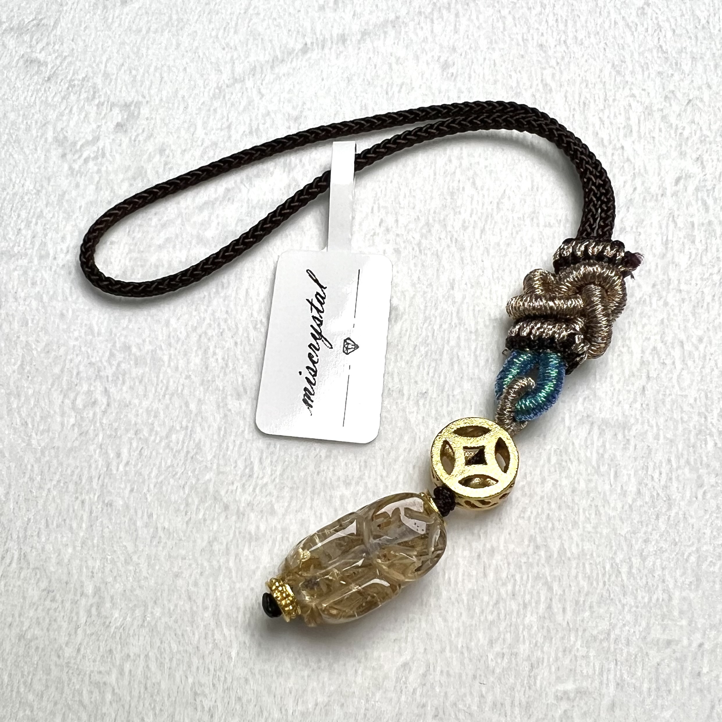 金鈦晶貔貅掛飾 #A462-2