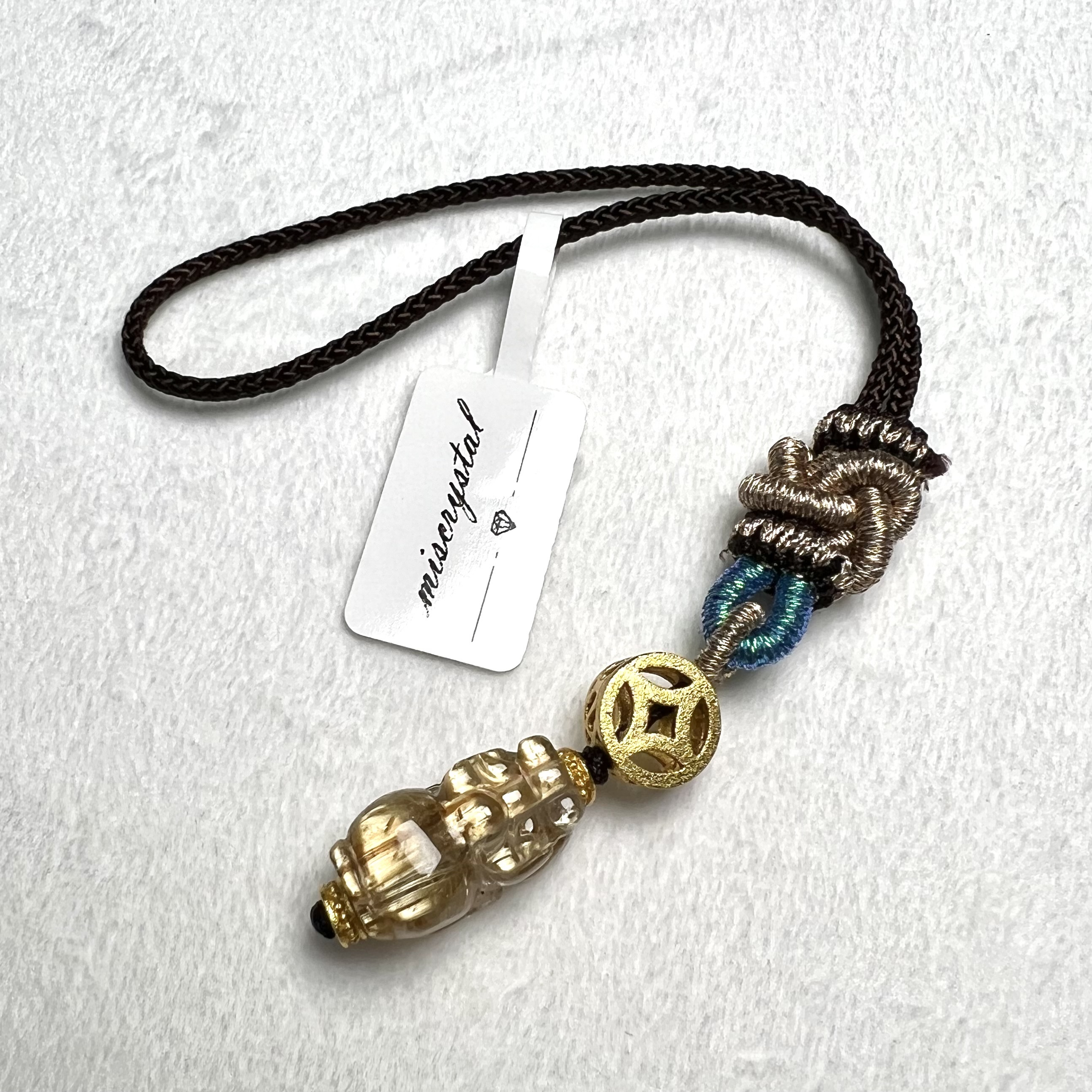 金鈦晶貔貅掛飾 #A462-2