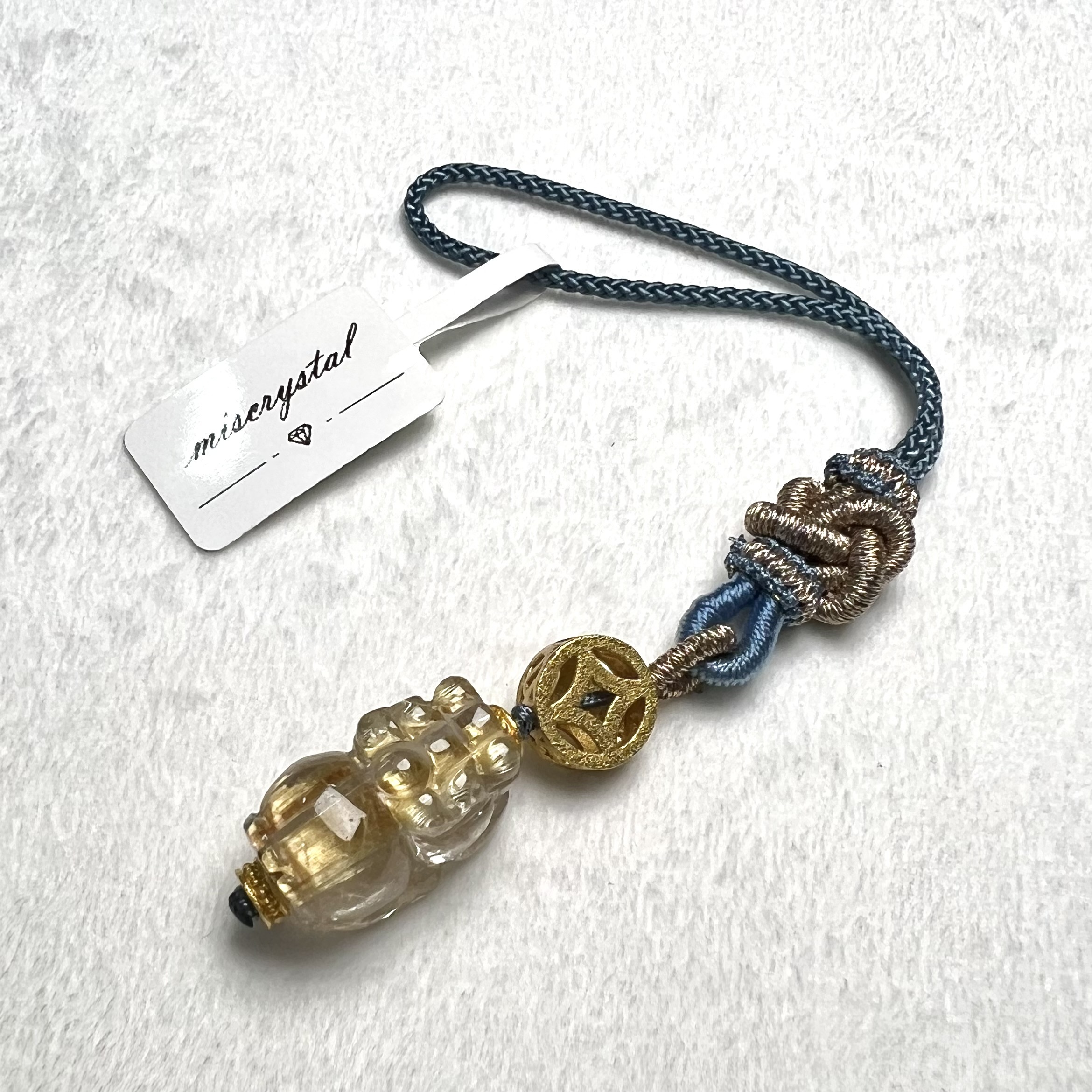 金鈦晶貔貅掛飾 #A462-3