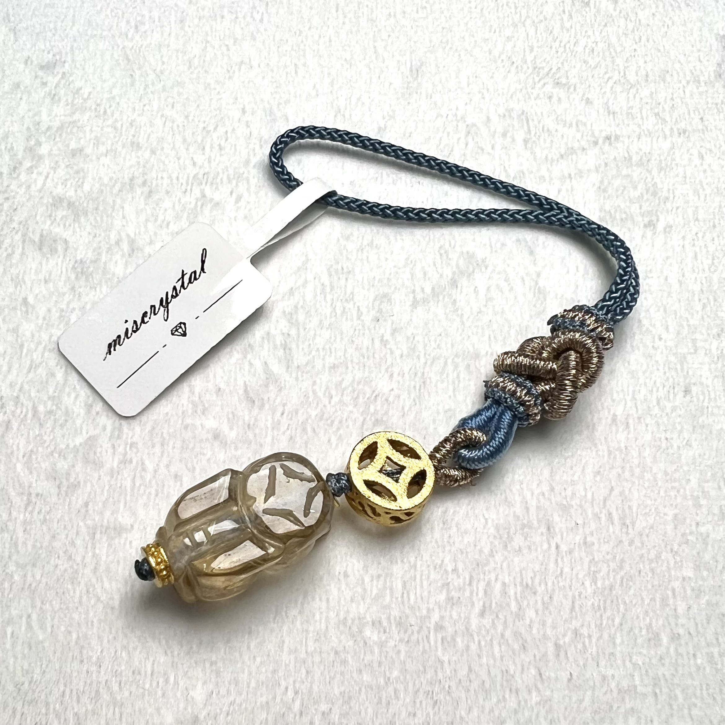 金鈦晶貔貅掛飾 #A462-3