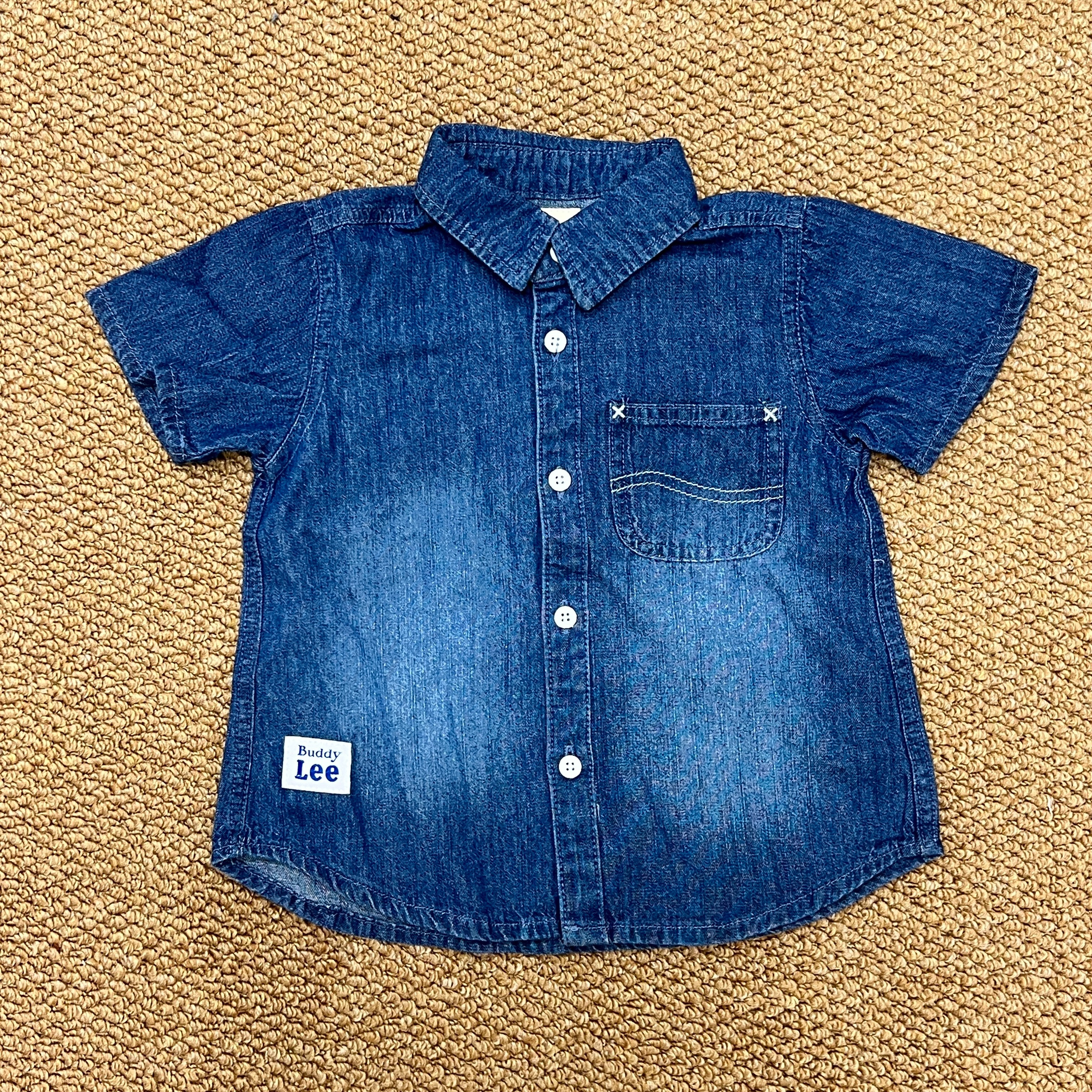 💙日單 𝐁𝐮𝐝𝐝𝐲 𝐋𝐞𝐞 牛仔背短袖恤衫