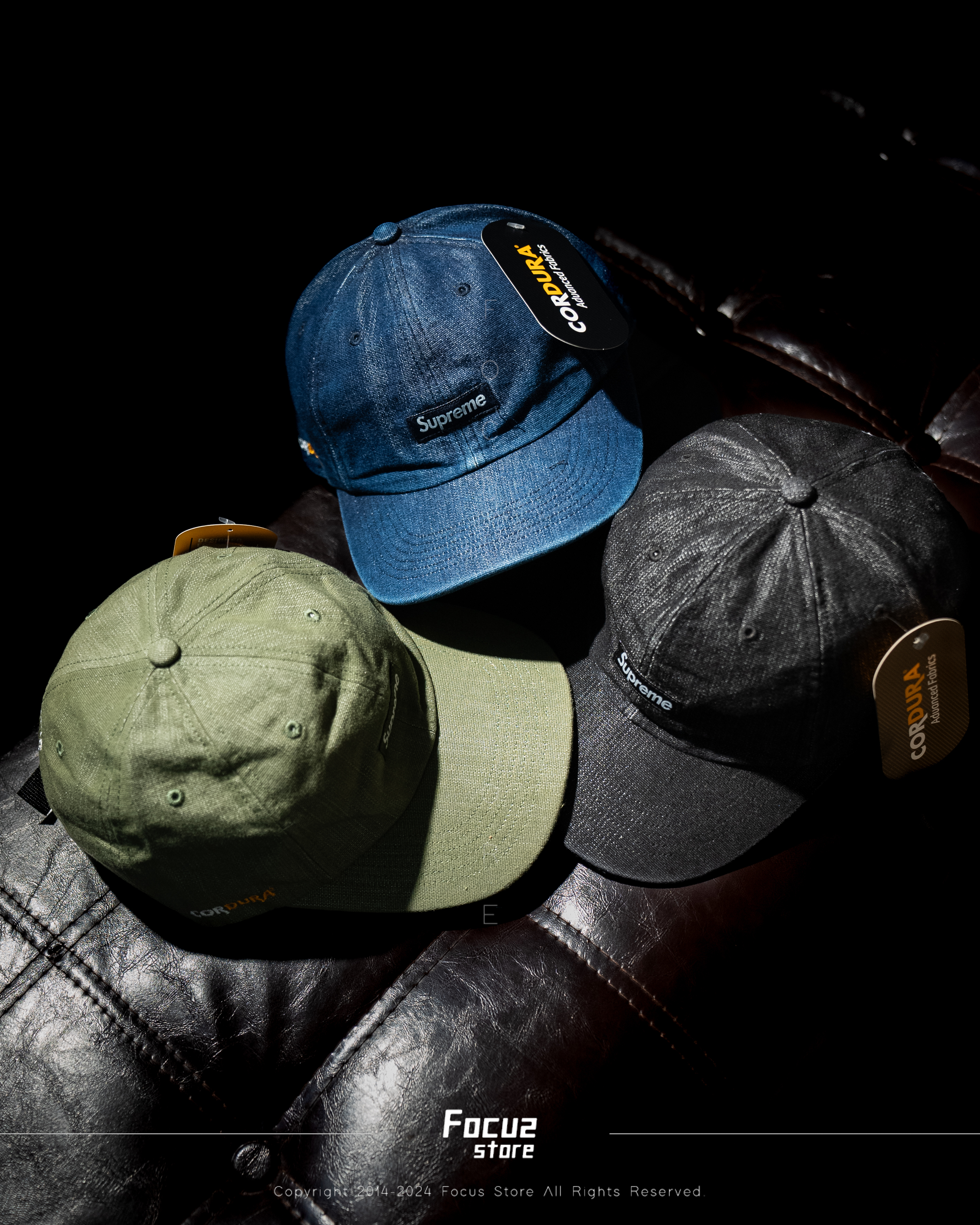 【Focus Store】預購 Supreme SS24 Week 19 Cordura® Denim Small Box 6-Panel 六分割帽 五色