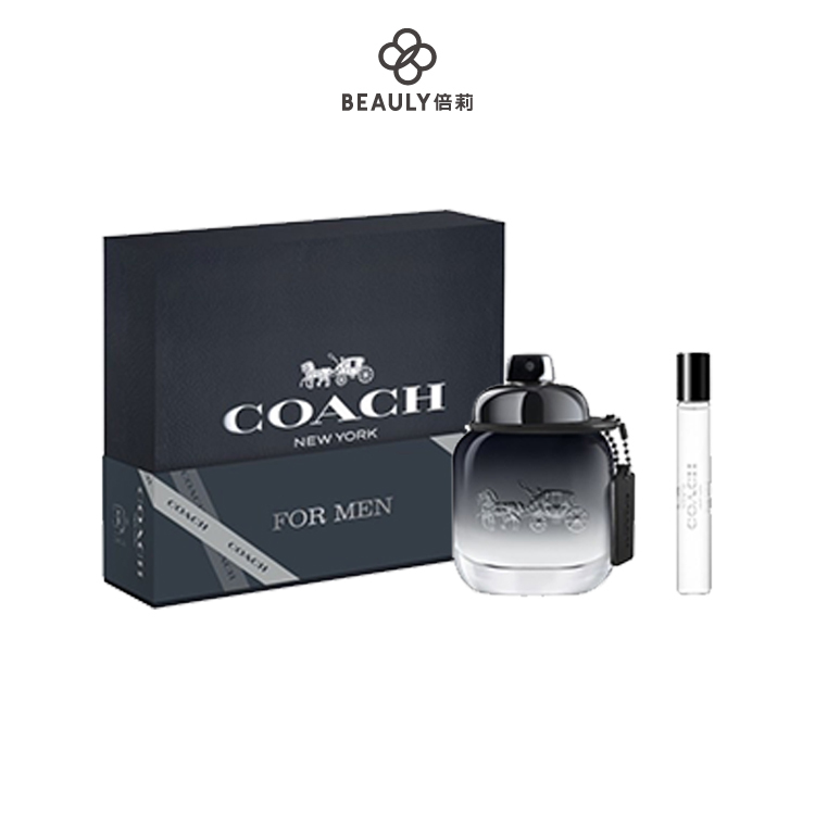 COACH for men 時尚經典男性淡香水禮盒(淡香水60ml+隨身瓶7.5ml)