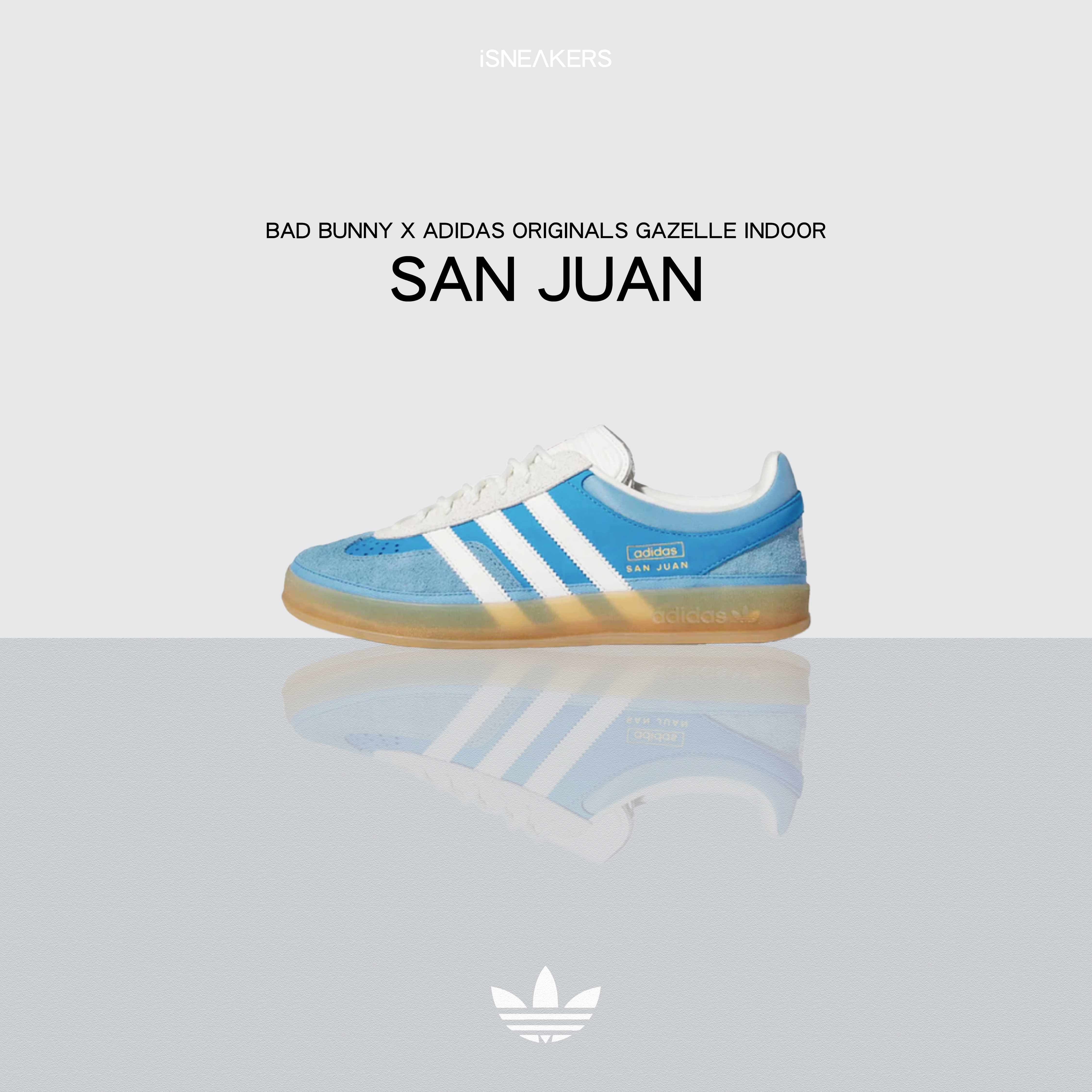 iSNEAKERS｜Bad Bunny × adidas Originals Gazelle Indoor "San Juan" 聖胡安 IF9734