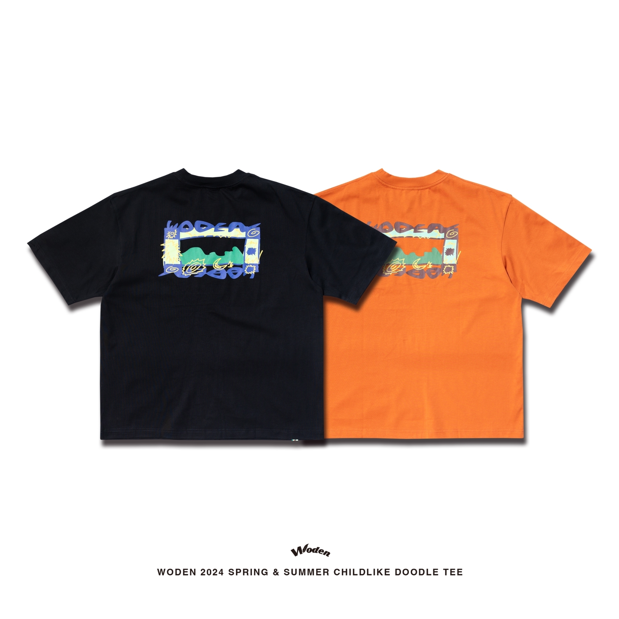 WODEN 2024 Spring & Summer 046 Childlike Doodle Tee