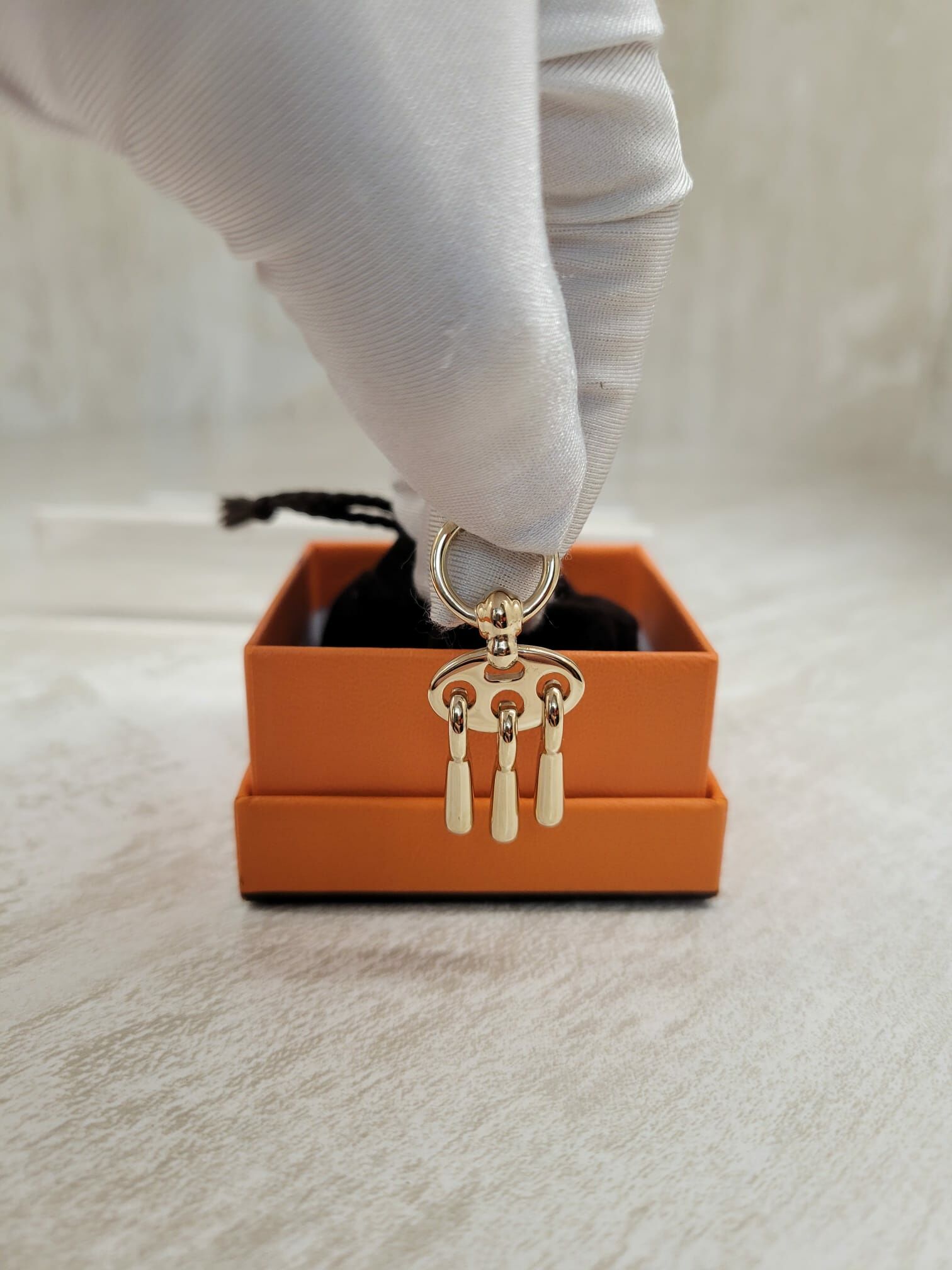 HERMES Charms Mors a Jouet Twilly ring(GOLD)