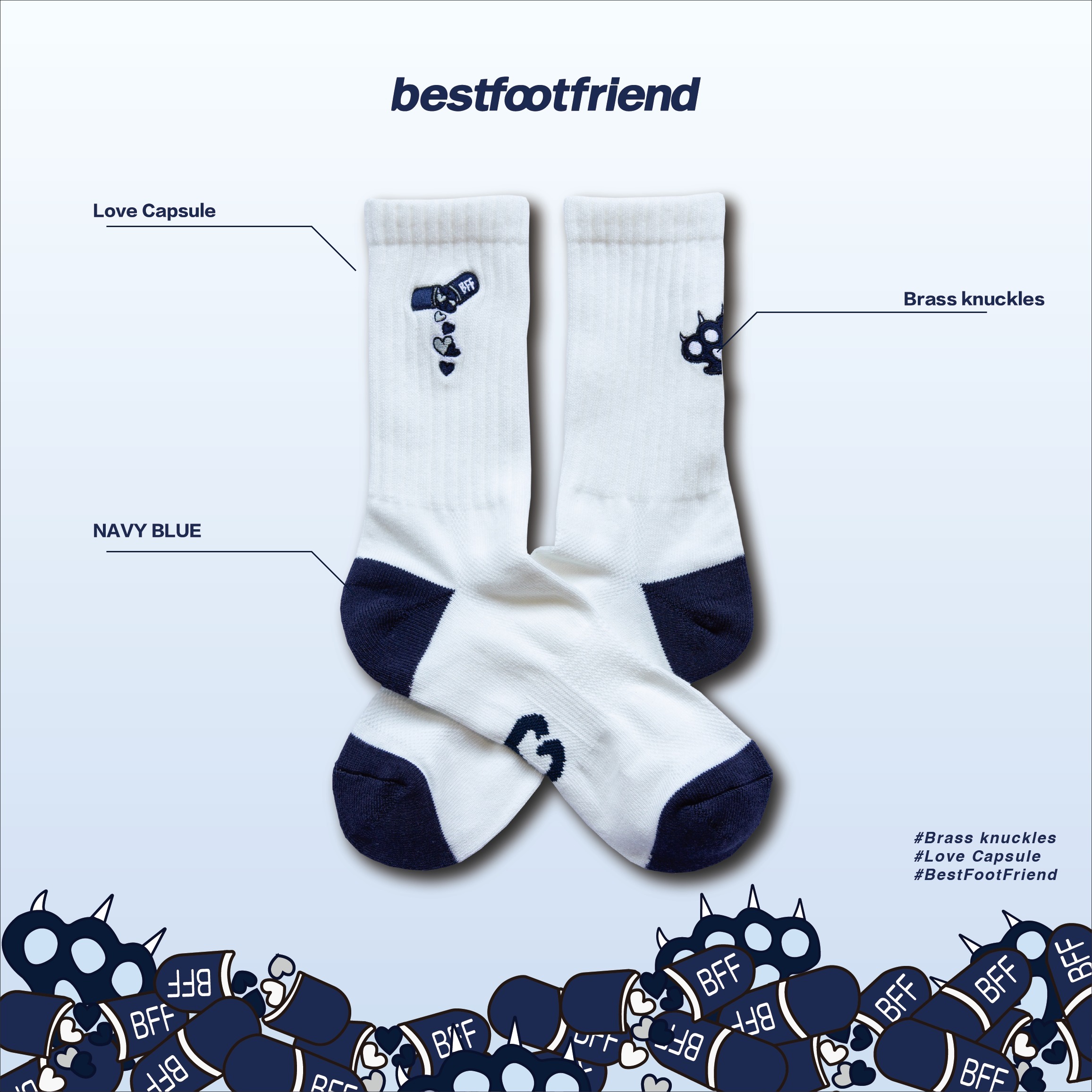 BFF LOVE CAPSULE SOCKS (BF22022)
