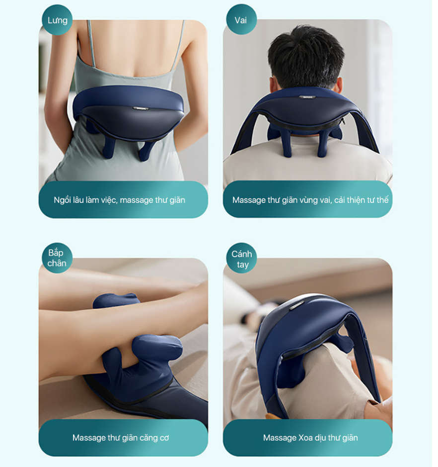 飛利浦 Philips    PPM-3522DB/90‧無線按摩披肩‧揉按和抓握按摩,2級熱敷‧香港行貨,原廠2年保養‧