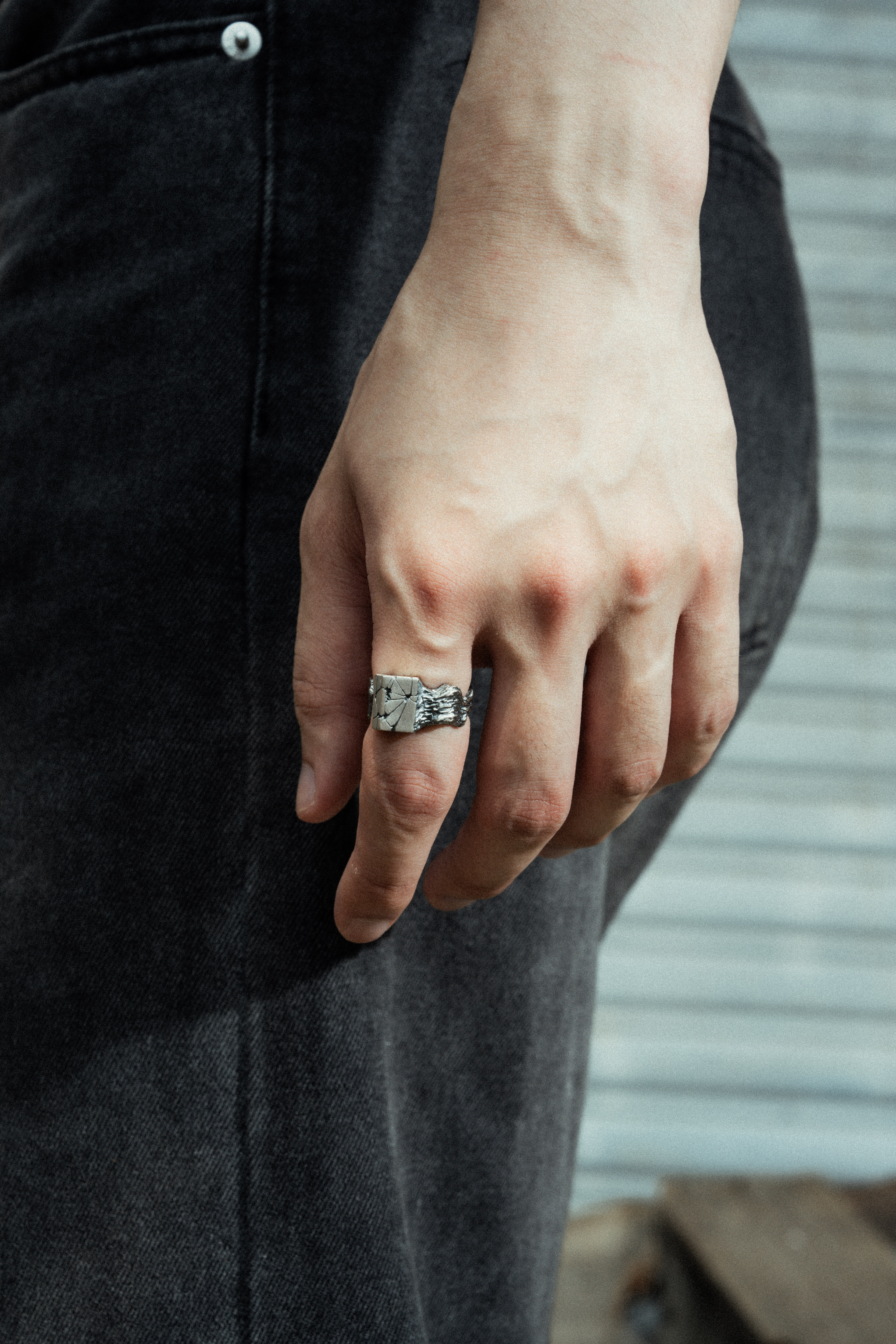 【BLUZ x LOGiS】｜R-01 聯名手工純銀戒指