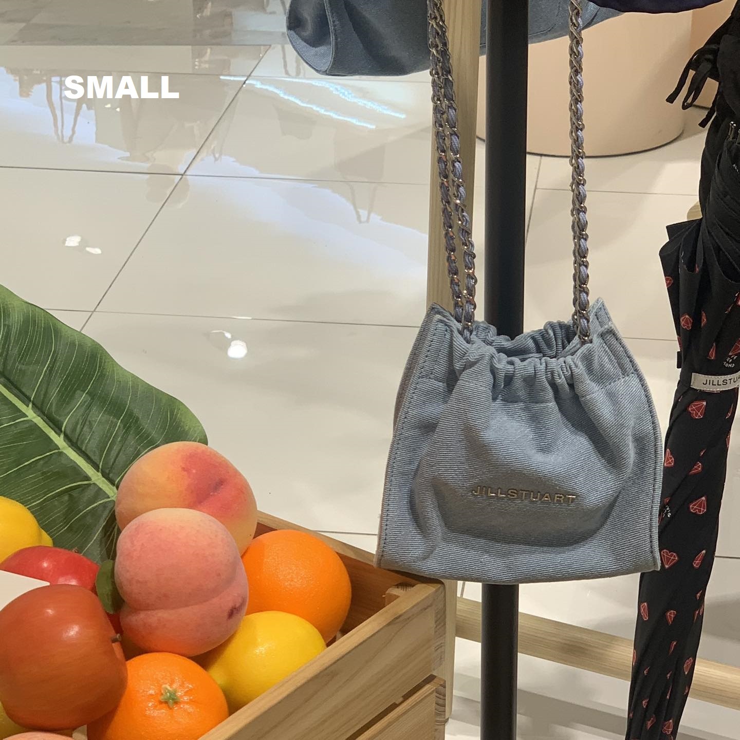 ★JILLSTUART★ Bread Chain Quilting Cross Bag 2color JLBA5E9 Jill Stuart Denim Chain Bag