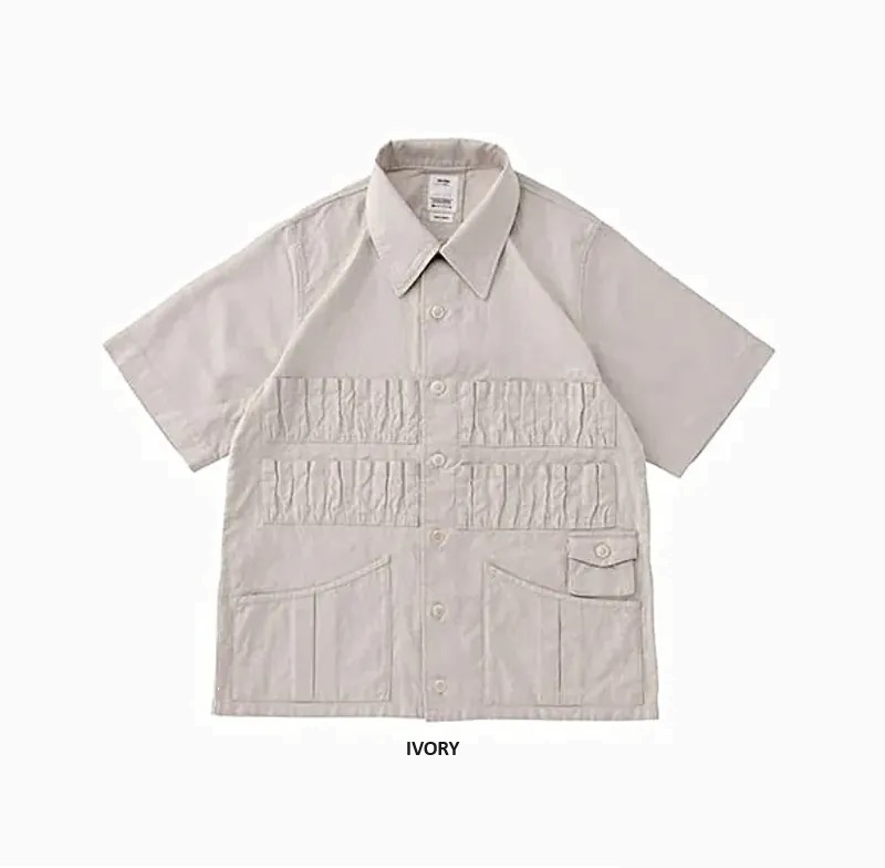 ⏱️限時優惠LIMITED TIME SALE: VISVIM KETCHUM SHIRT S/S (COTTON/LINEN) - IVORY SIZE 3 PRE ORDER ITEM (預訂中)