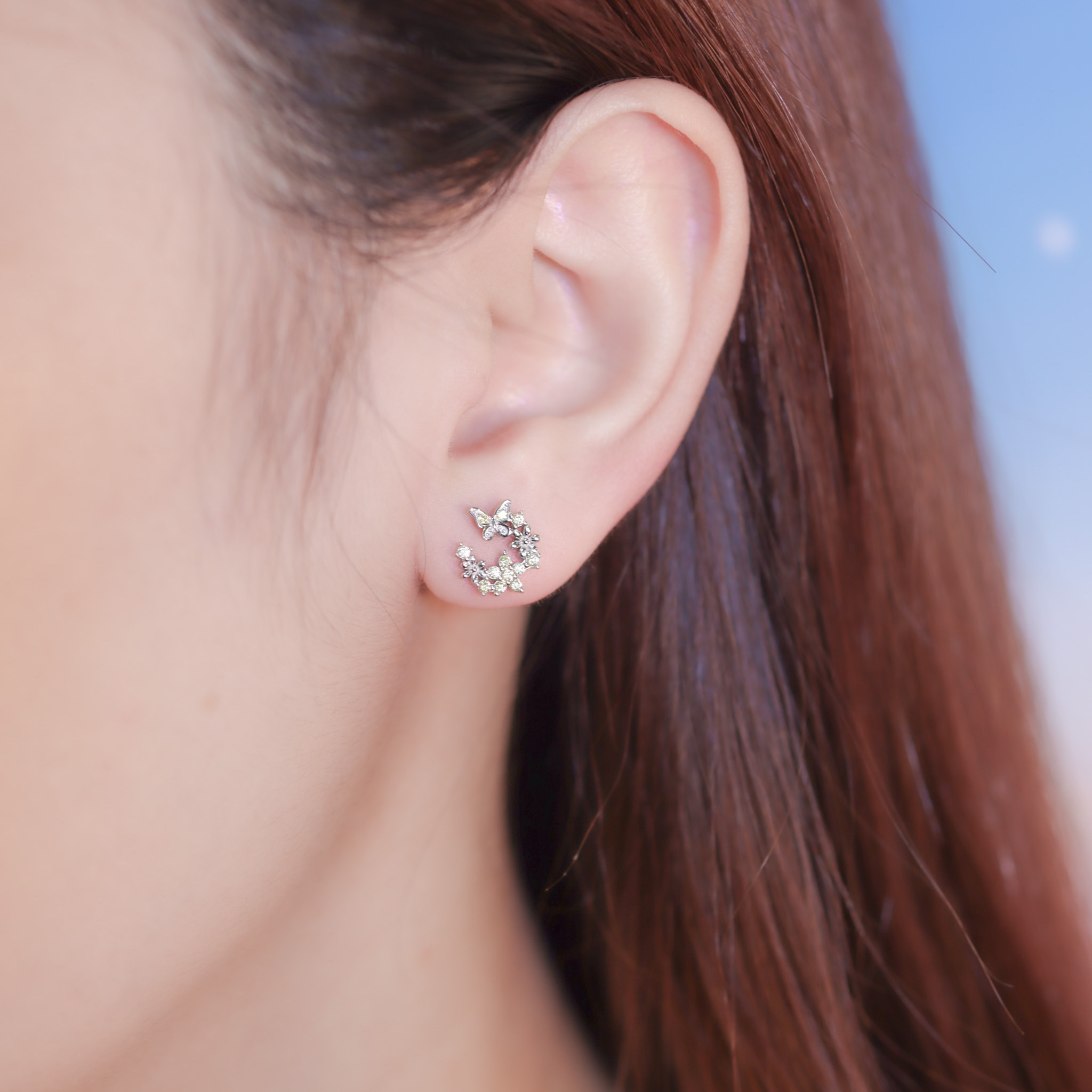 | 925 Silver | Daisy & Butterfly Earrings | EA0790 |