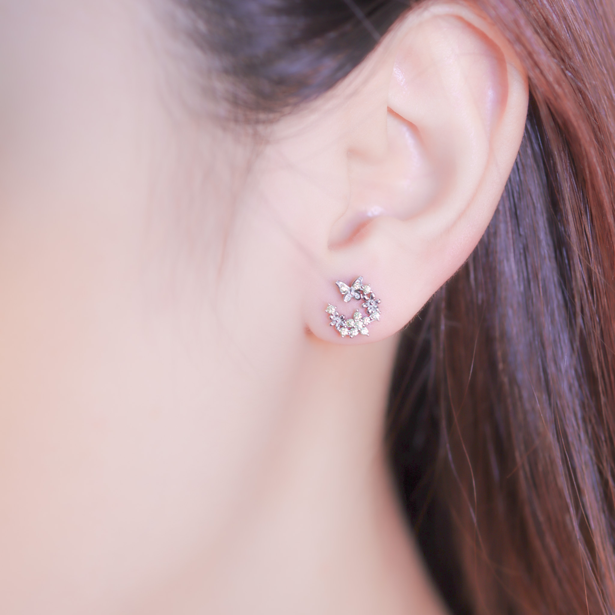 | 925 Silver | Daisy & Butterfly Earrings | EA0790 |