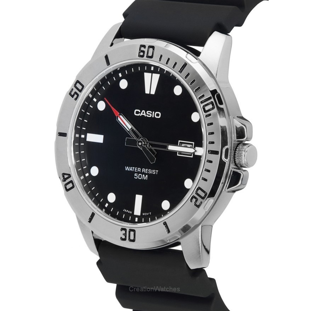 預購款【CASIO 卡西歐】紳士簡約 商務休閒 夜光指針 帶日期 不鏽鋼 石英腕錶 對錶大款 手錶 MTP-VD01-1E