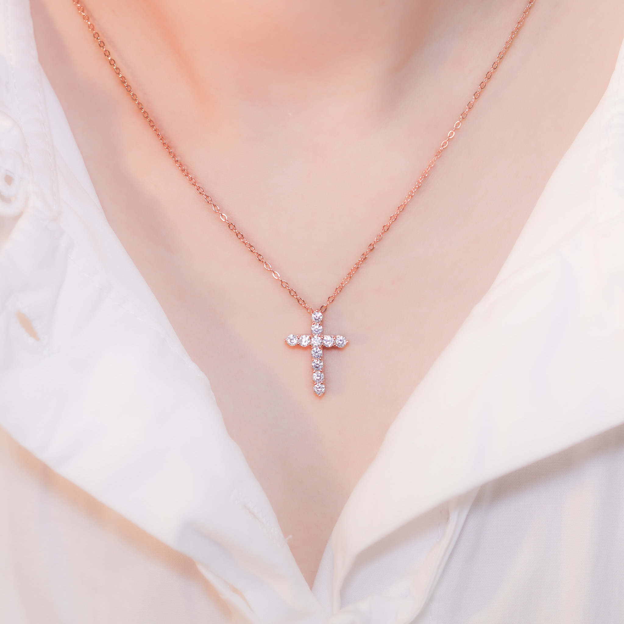 | 925 Silver・Rose Gold | Life Belief Necklace | NE1160 |