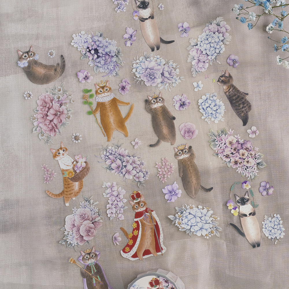 樂意Loi．阿比皇室的御花園 5cm亮面PET膠帶 <整捲/分裝>