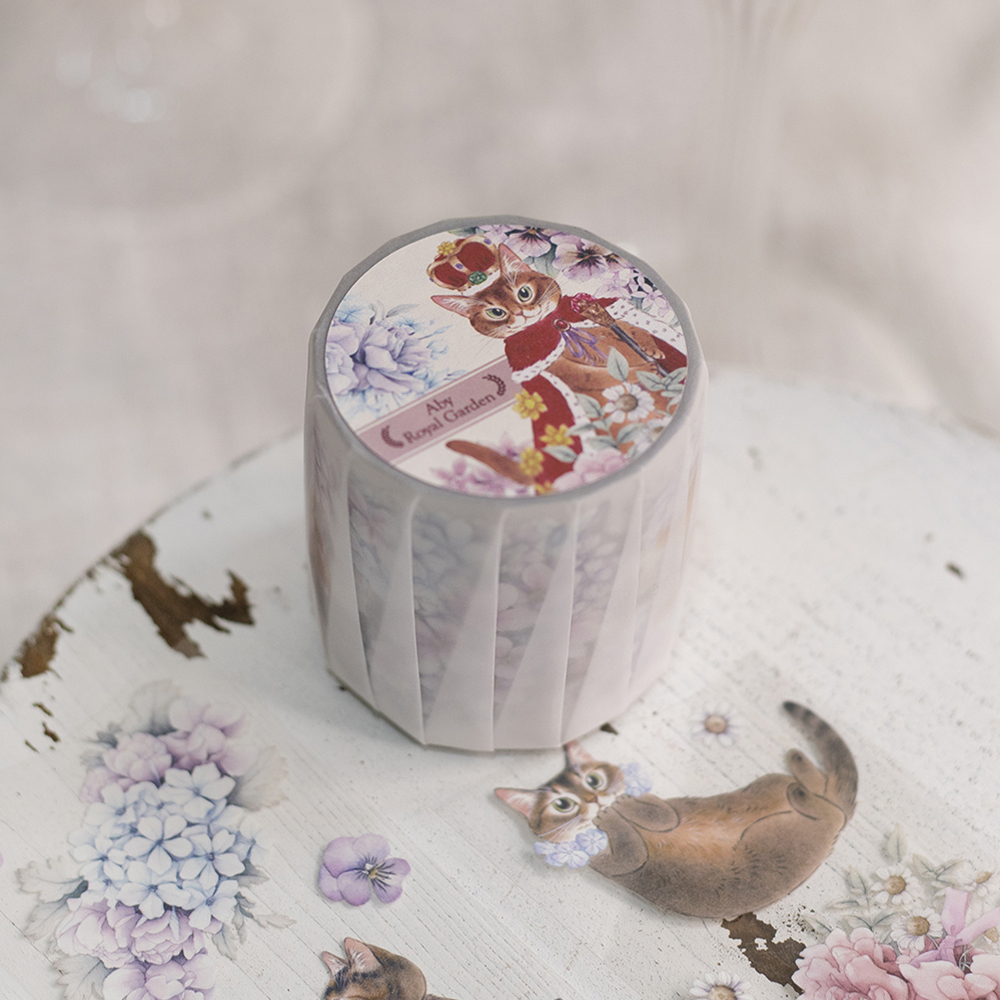 樂意Loi．阿比皇室的御花園 5cm亮面PET膠帶 <整捲/分裝>