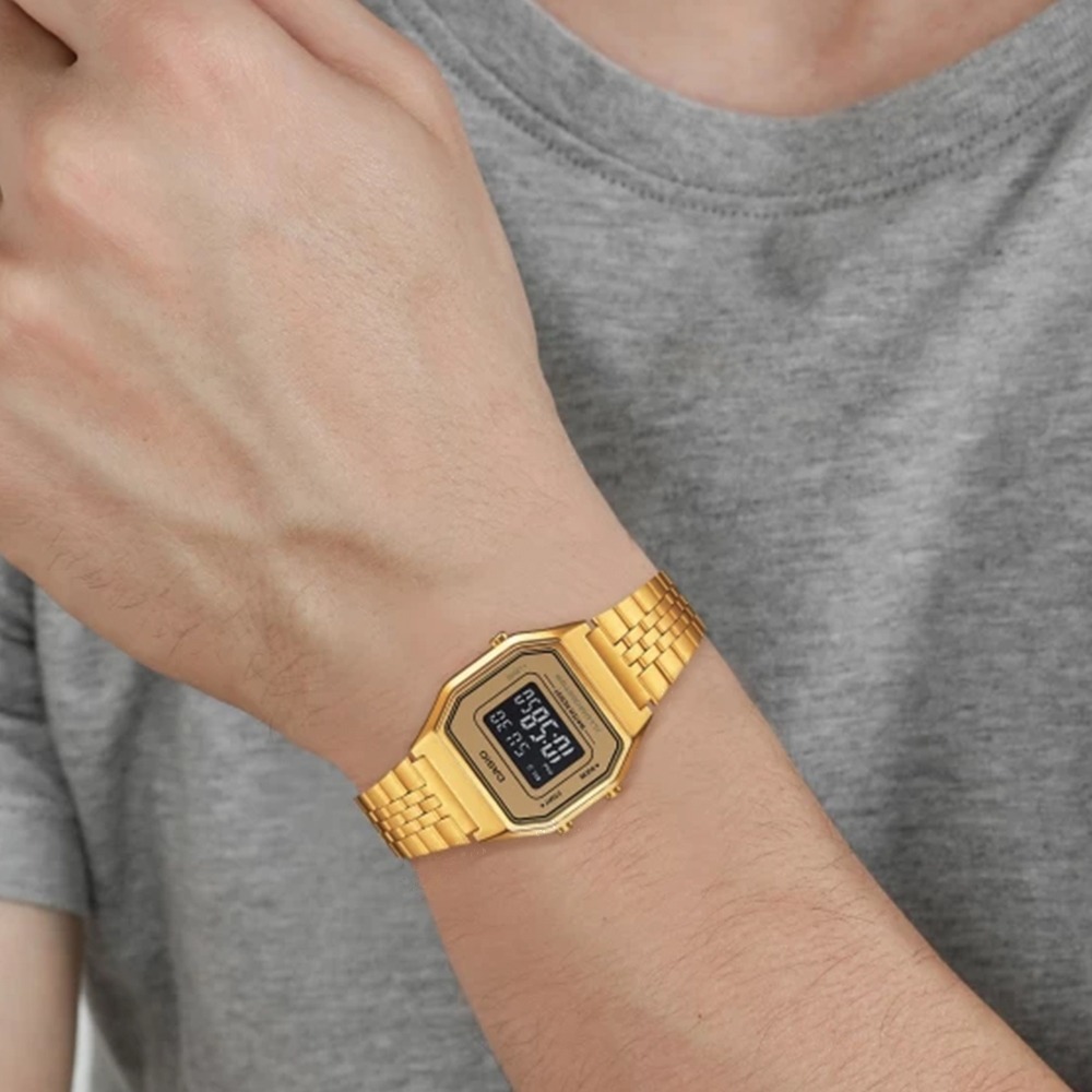 【CASIO 卡西歐】LA680WGA-9BDF/9DF/1DF 復古 鬧鈴 不鏽鋼 手錶