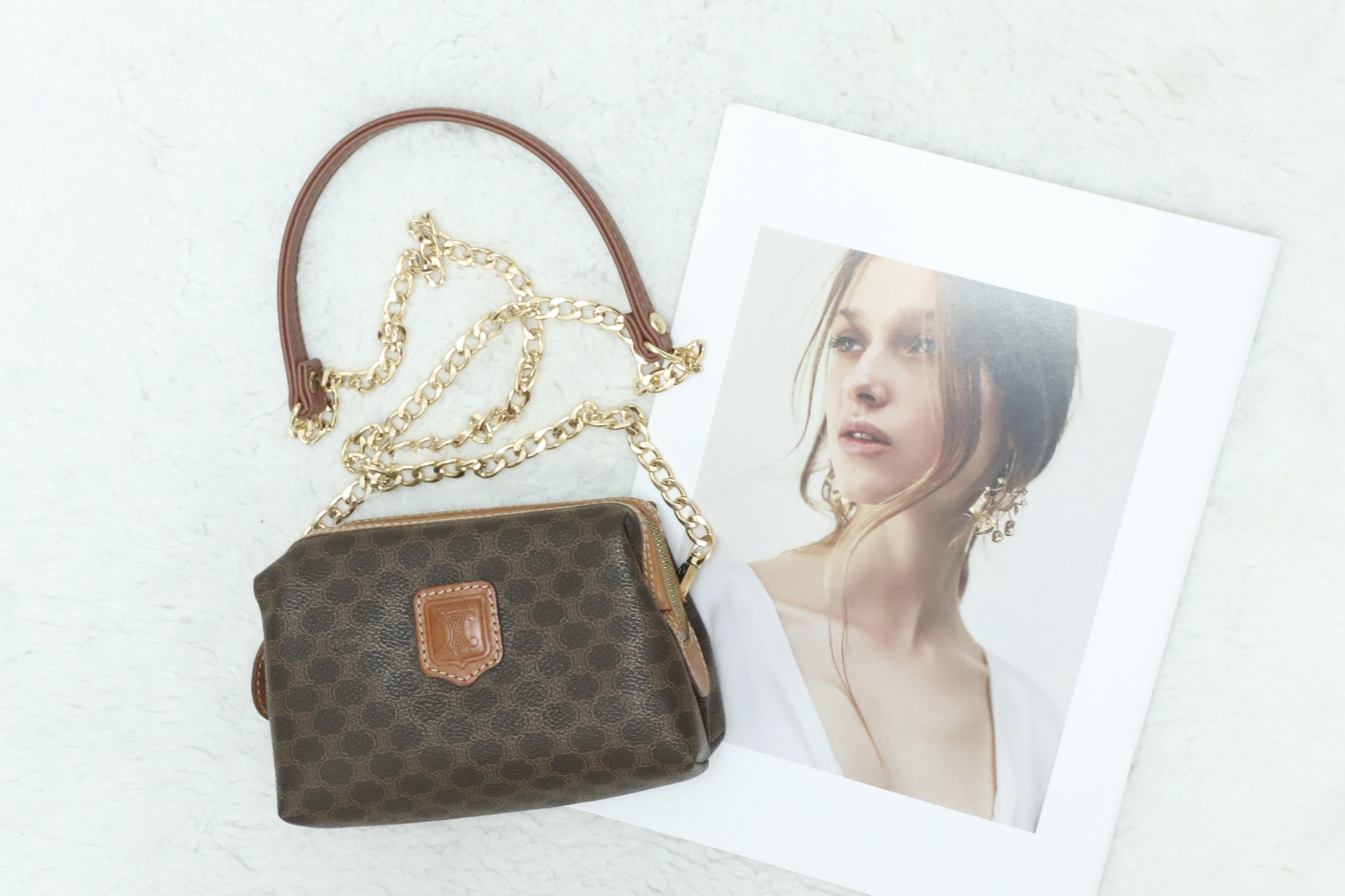 大熱啡色Celine mini pouch 🤎