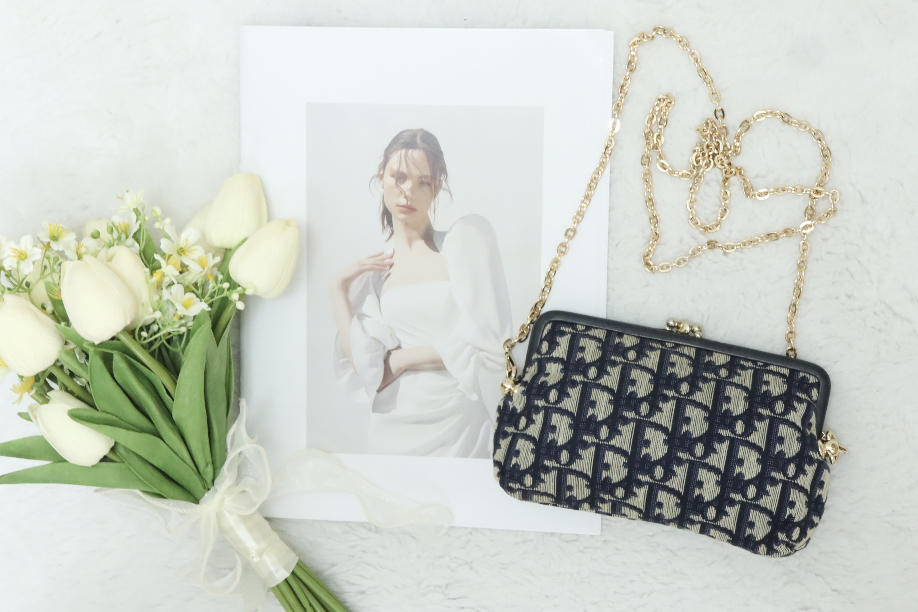 Dior 長散銀包💙（送鏈斜孭）