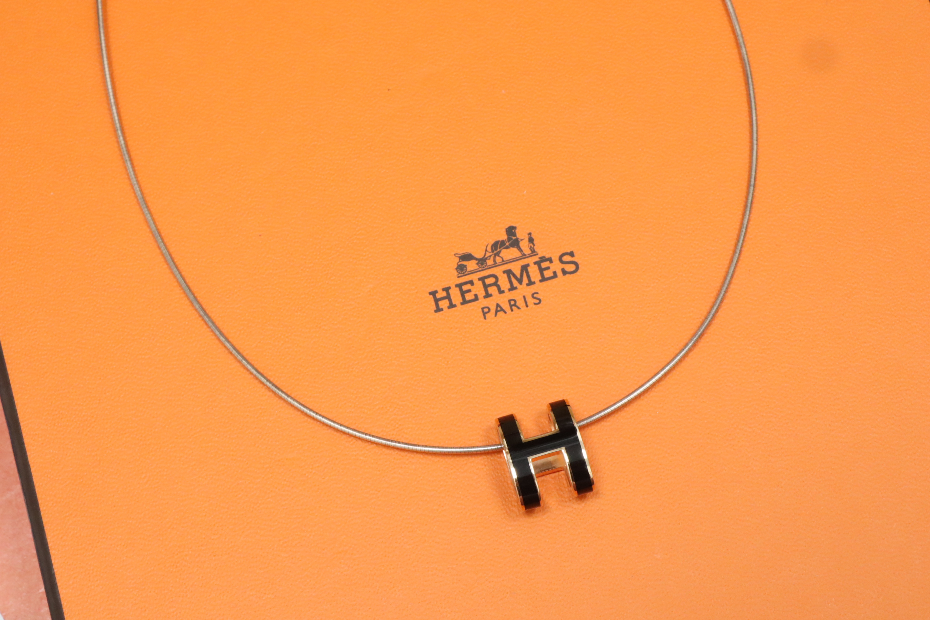 Hermes 黑色玫瑰金Pop H✨