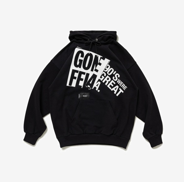 LAST PCS RE-STOCK: WTAPS PASTHG / HOODY / COTTON - BLACK SIZE M PRE ORDER ITEM (預訂中)
