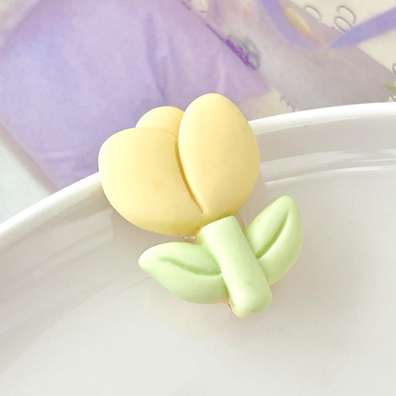 Children's candy color flower small hairpin side clip Headwear/Hair Ornament (5-Yellow)