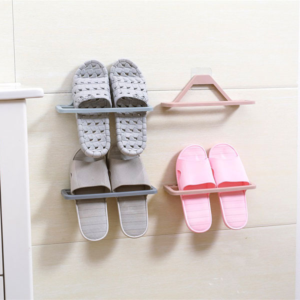 日本JTSK 拖鞋壁掛式免打孔收納架(3個裝) (P2538)