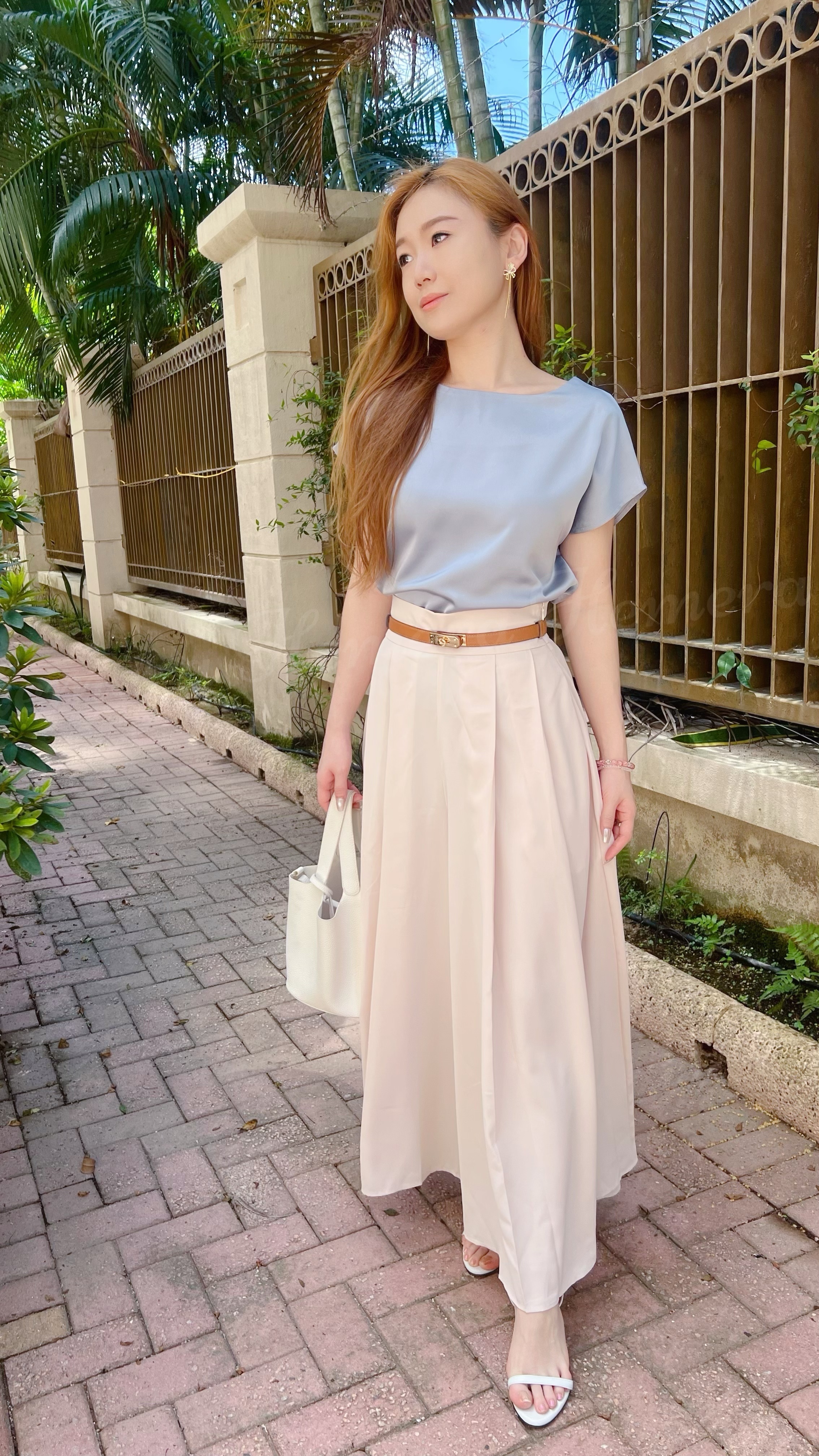 IN STOCK: TP24S0644 仿絲顯瘦上身