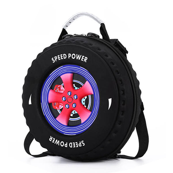 日本JTSK 兒童創意車胎款立體式書包 (P2464)