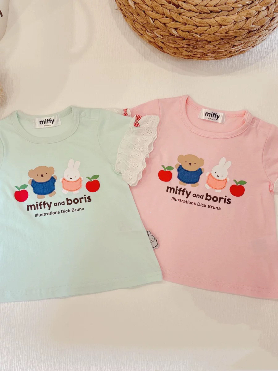 🎀🐰𝐌𝐢𝐟𝐟𝐲 蝴蝶結通花短袖上衣