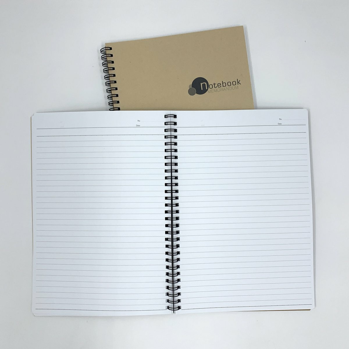#31158R B5 雙線圈膠面牛皮筆記簿(80張) - 1本