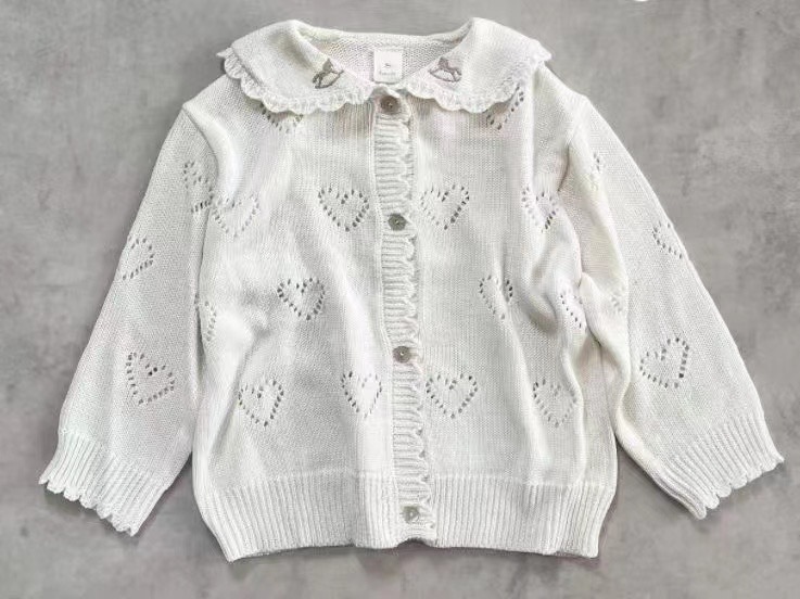 日單 𝐂𝐨𝐭𝐭𝐨𝐥𝐢 小木馬心心針織外套